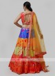 Multicolor Silk Choli Suit